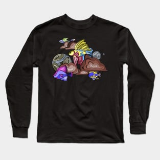 trippy fish Long Sleeve T-Shirt